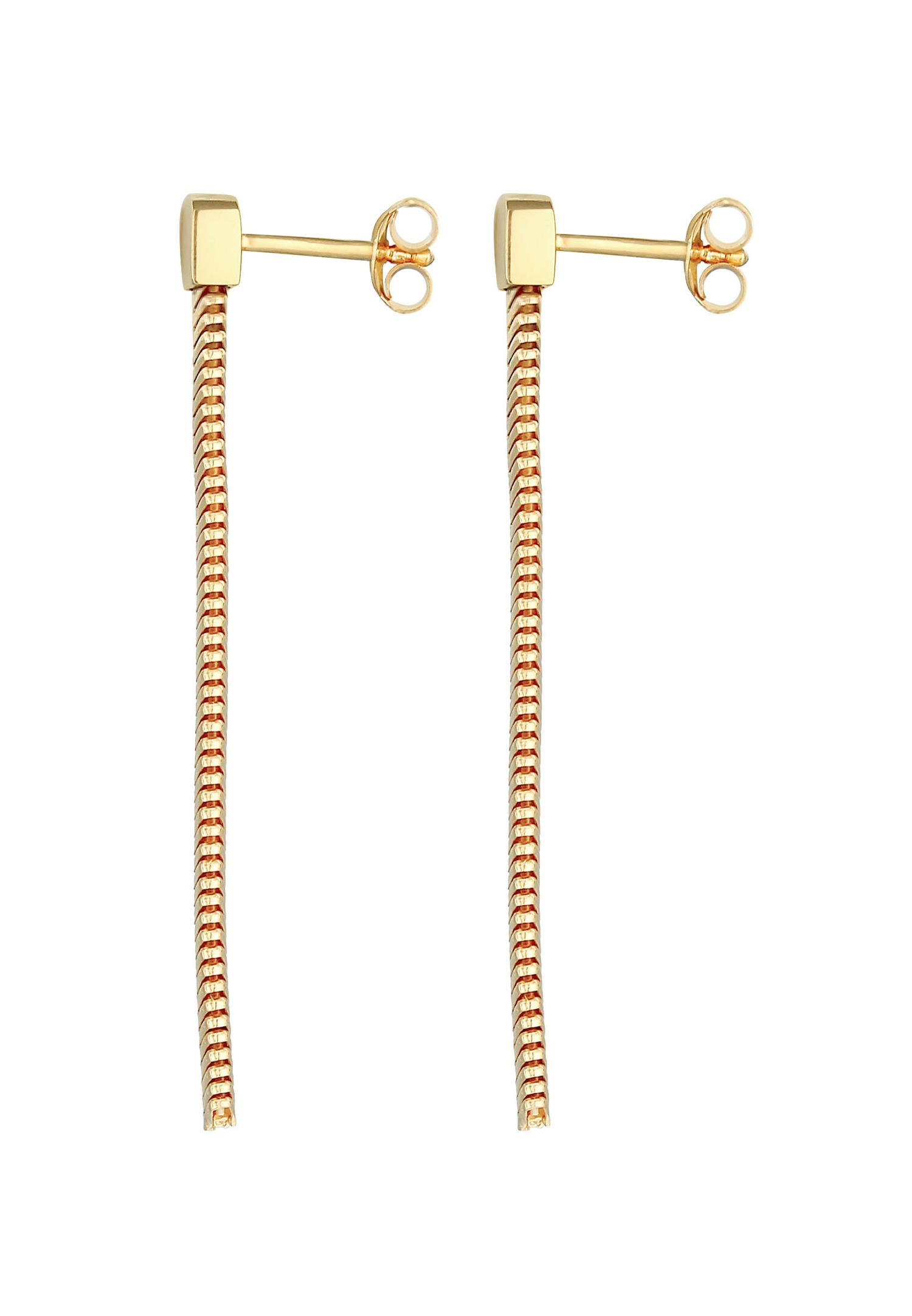 Elli PREMIUM Ladies' Trendy Chevron Chain Earrings in 925 Sterling Silver
