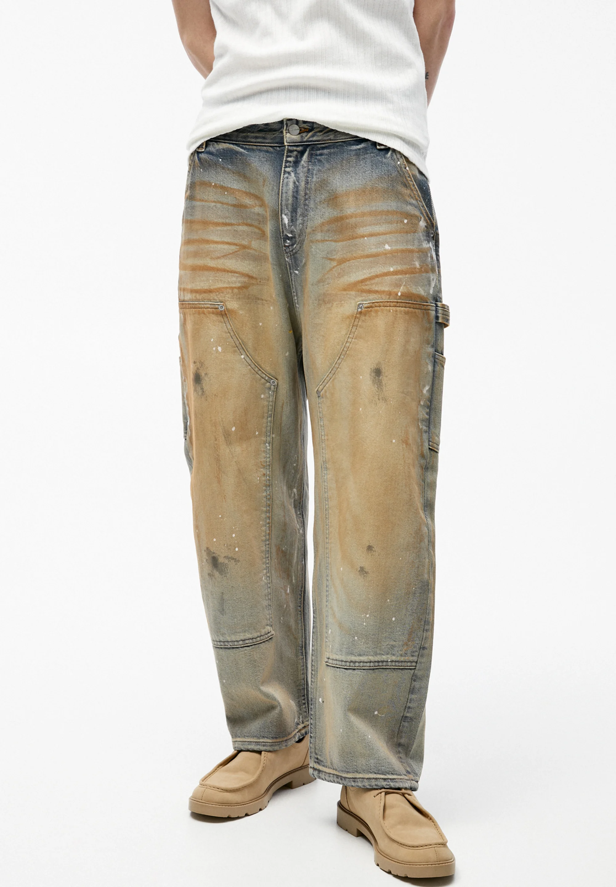 PULL&BEAR LAVADO - Vaqueros holgados