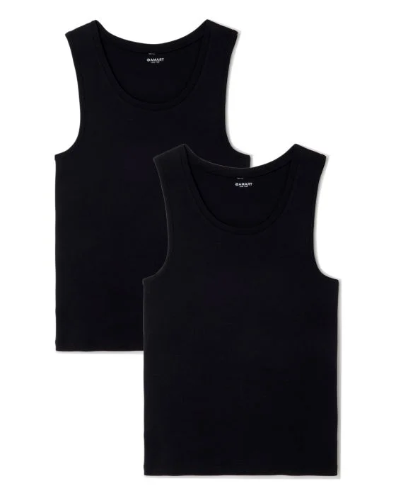 Lot de 2 débardeurs Essential pur coton peigné