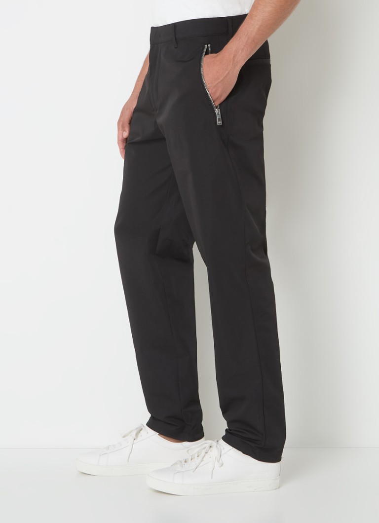 Armani Exchange Tapered fit trousers with zip pockets