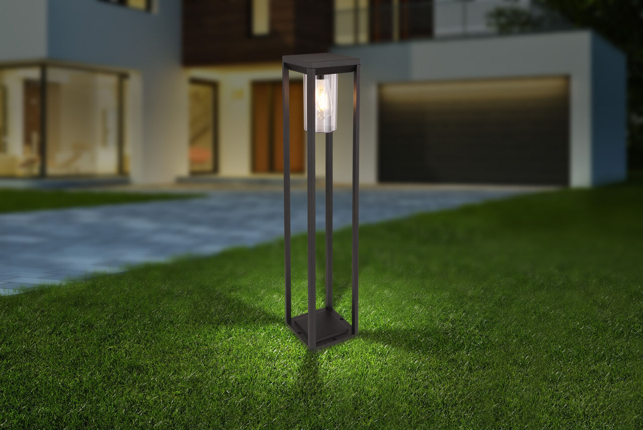 Globo Lighting - CANDELA - Außenleuchte Aluminium Druckguss schwarz matt, 1x E27 LED