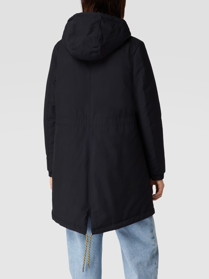 Parka mit Kapuze mit Tunnelzug in marineblau