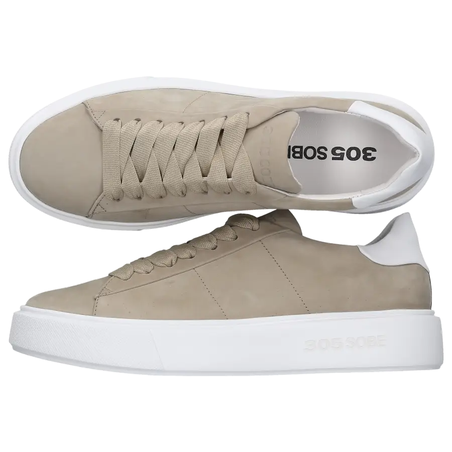 305 SOBE - Sneaker low CAPO Nubukleder - grün