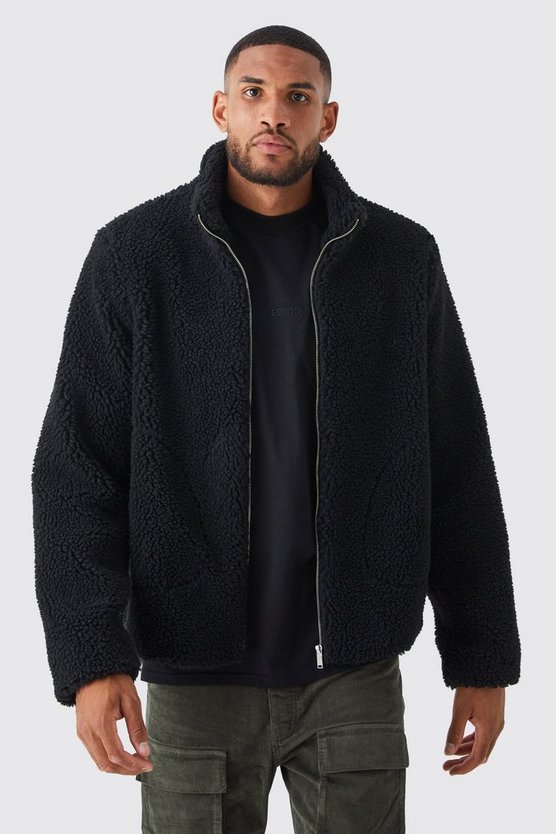 Tall Borg-Jacke mit Trichterkragen