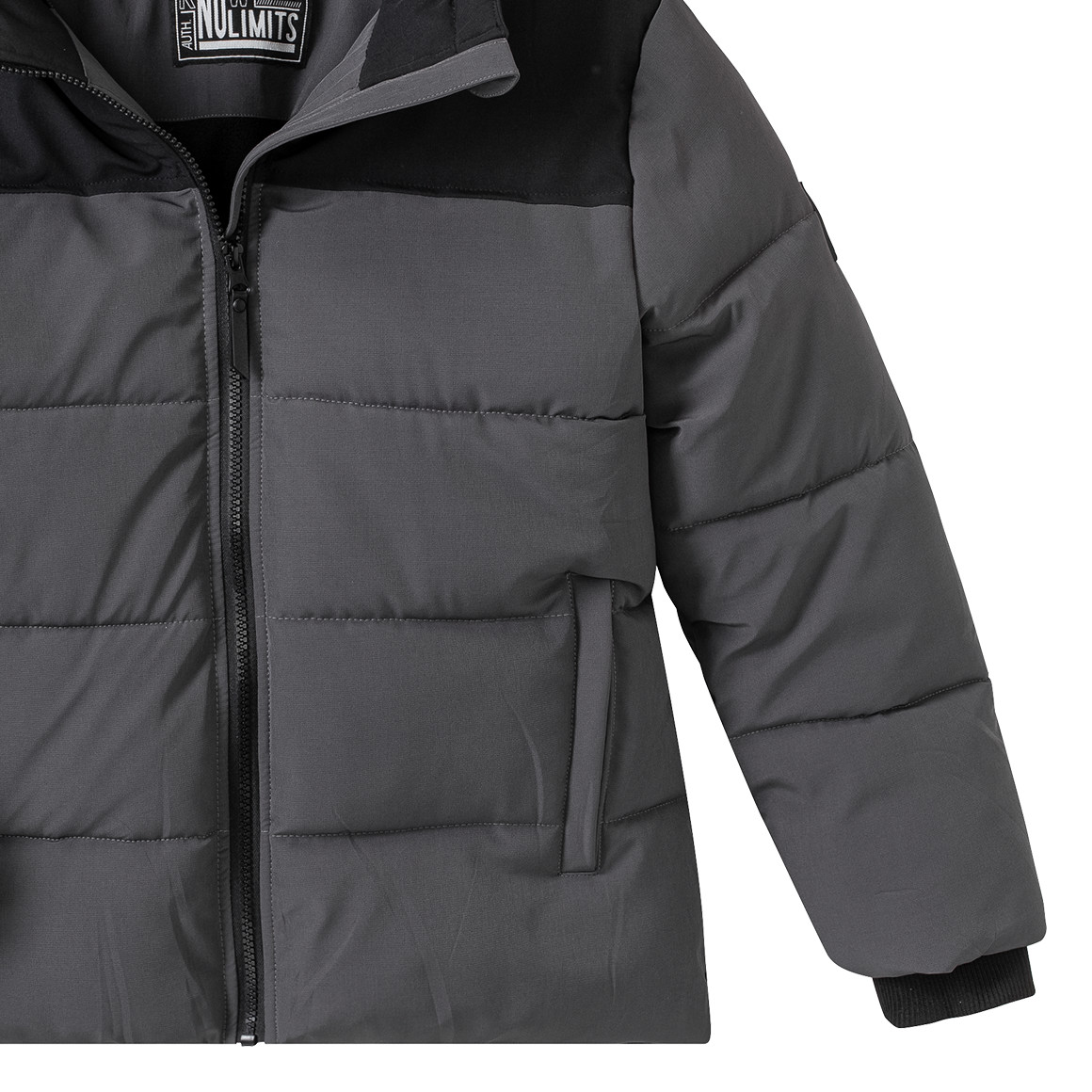 Jungen Steppjacke mit Farbteilern