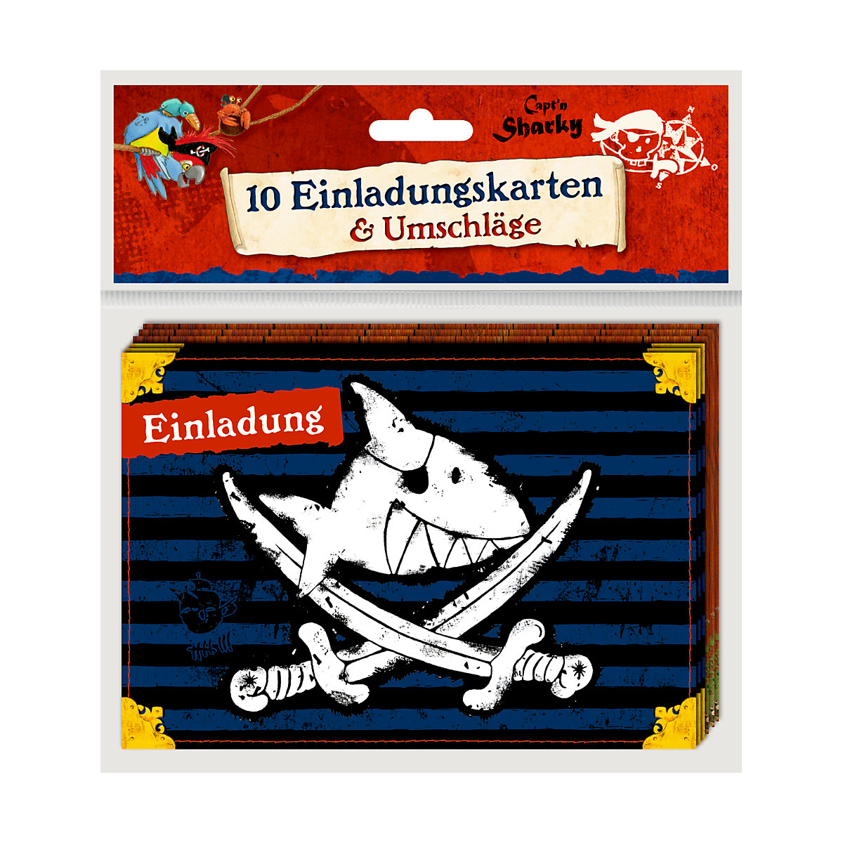 Einladungskarten - Capt'n Sharky - Einladung