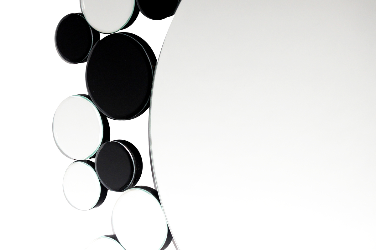 Kayoom Wandspiegel Bubble 1925 Silber / Schwarz