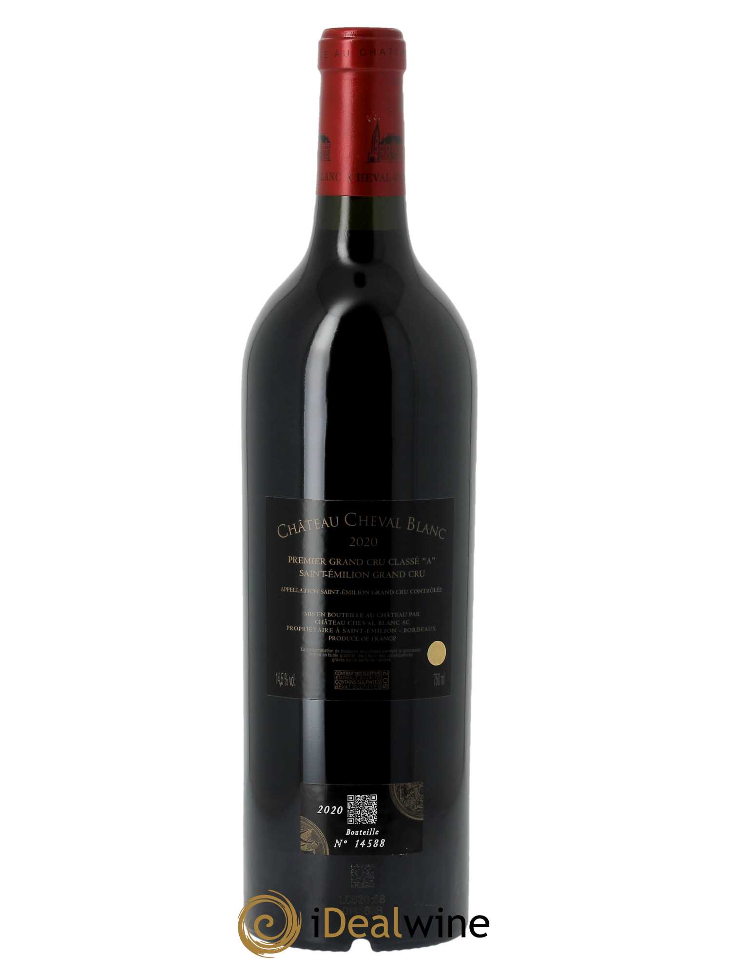 Château Cheval Blanc 1er Grand Cru Classé A (CBO à partir de 6 BTS) 2020 - Lot de 1 Bouteille