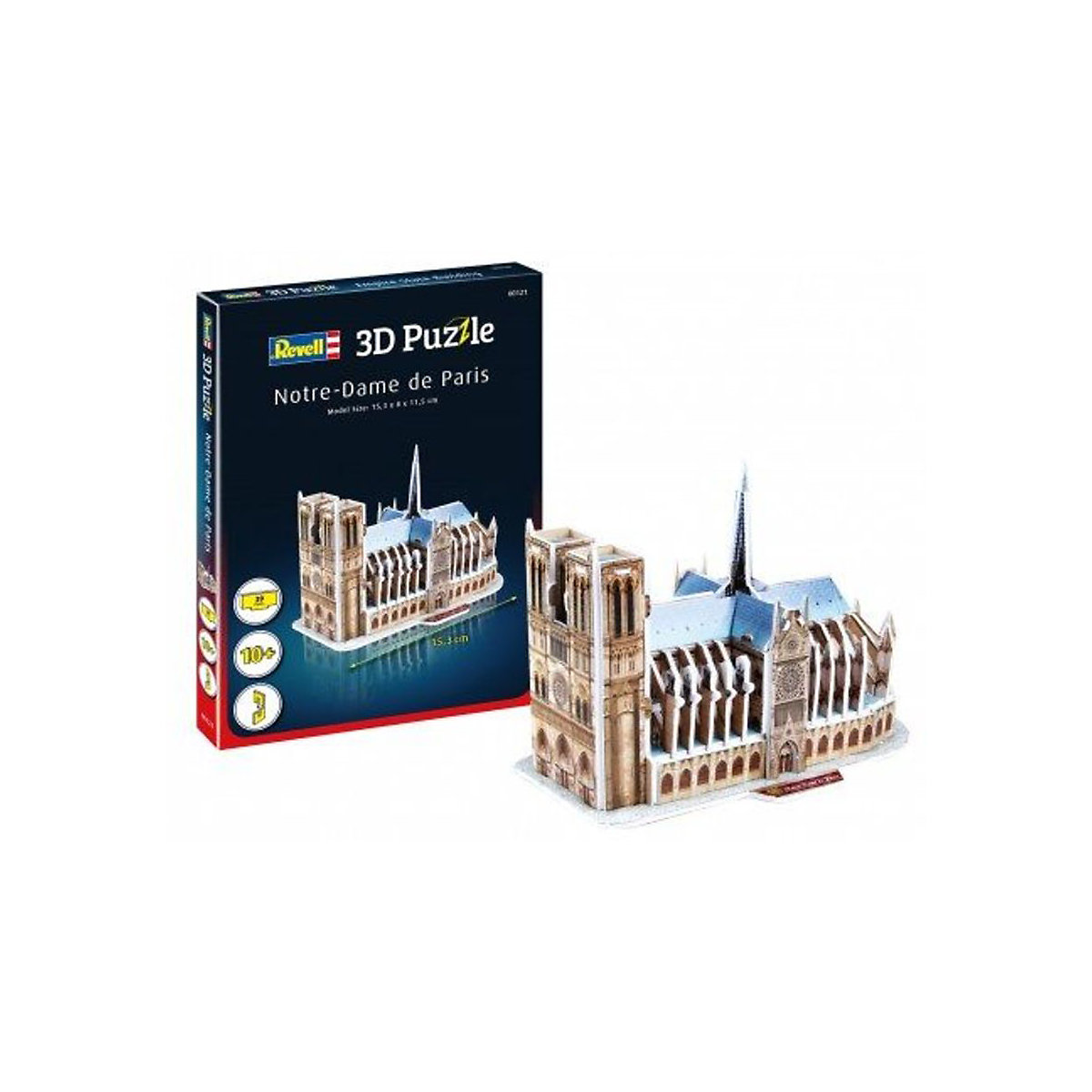 3D-Puzzle Notre-Dame de Paris, 39 Teile, 15,3 cm