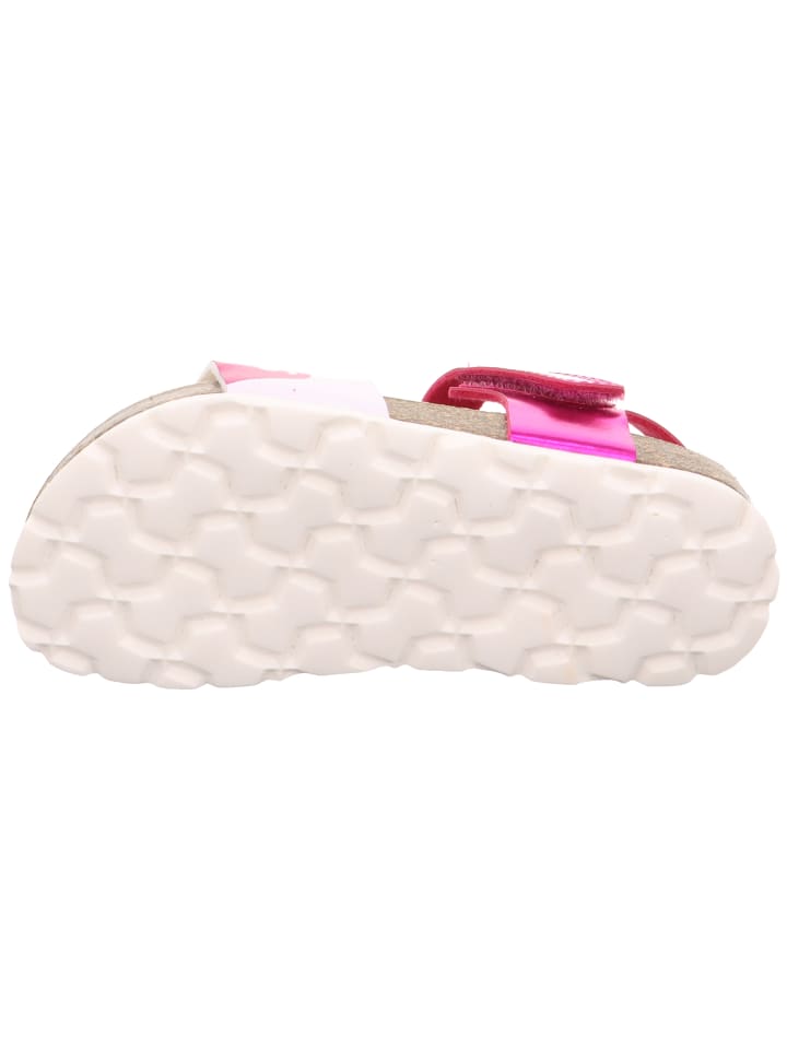 superfit Tieffußbett Sandale FUSSBETTPANTOFFEL in Pink/Weiß günstig kaufen