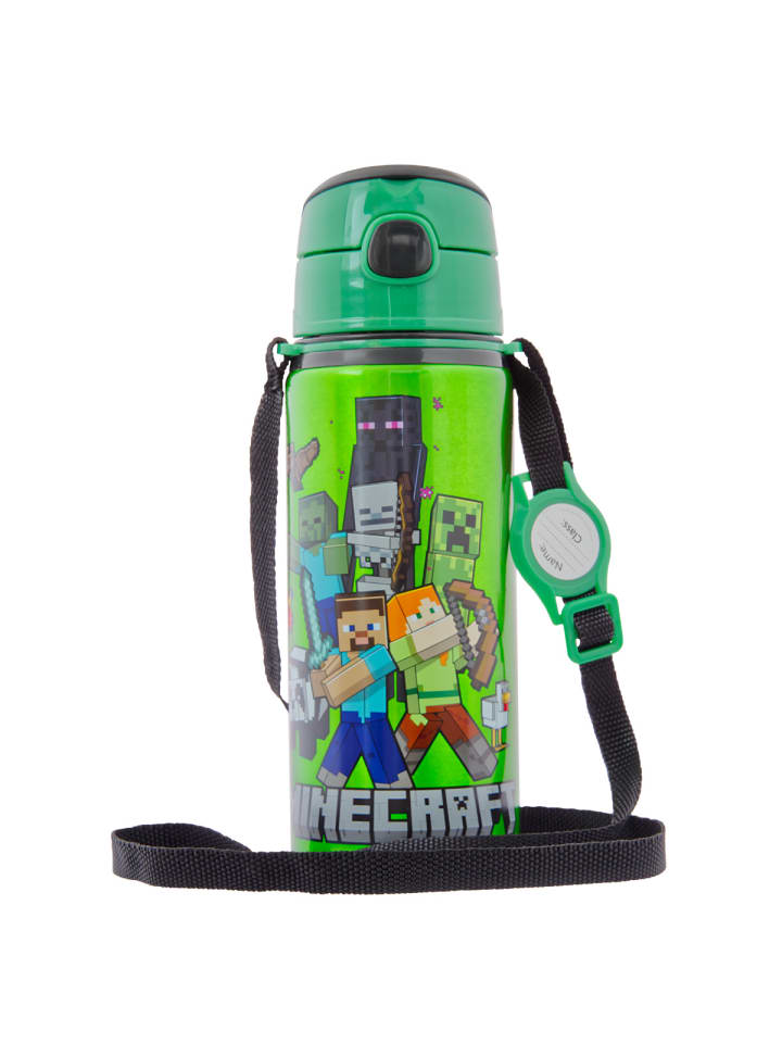 miniHeld Kinder Trinkflasche Minecraft 600ml Tragegurt Aluminium GameCharakter 3 Jahre günstig kaufen onesize