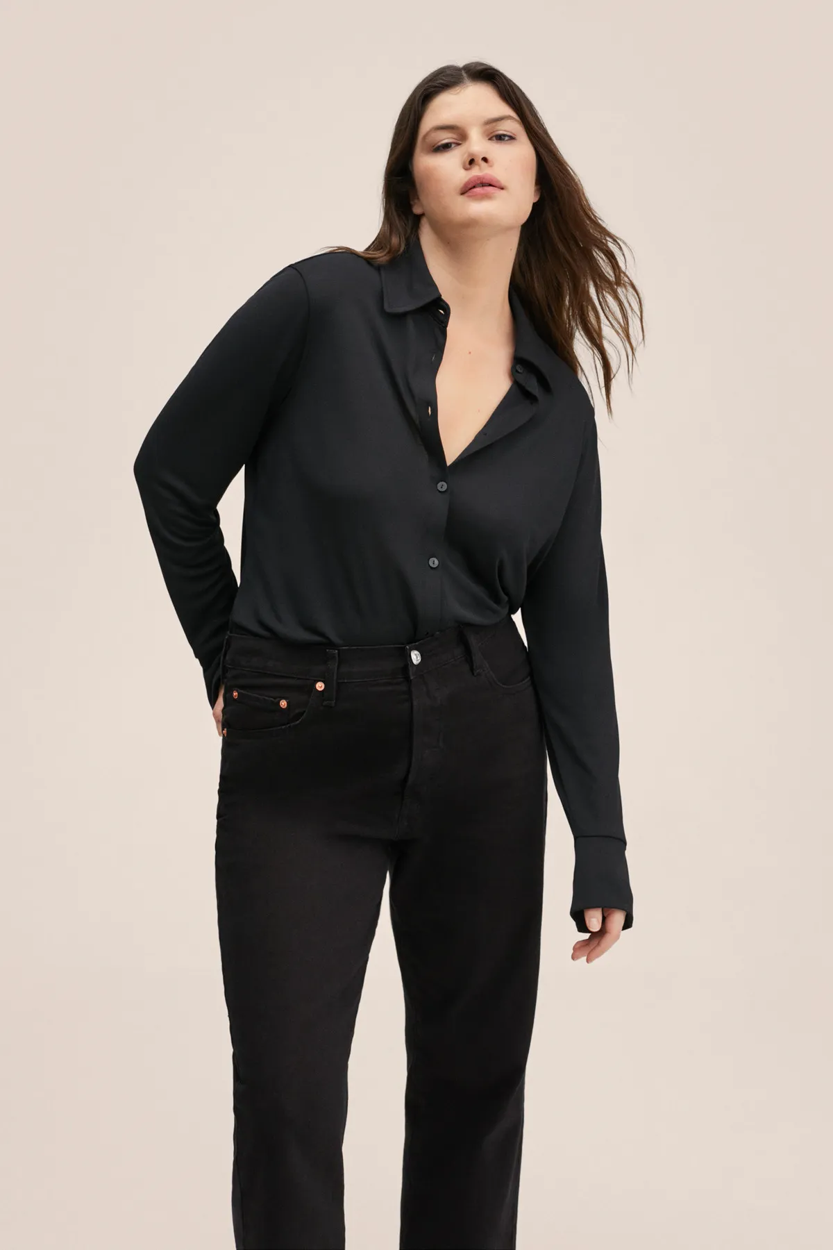 MANGO Woman  Schwarze Jeans