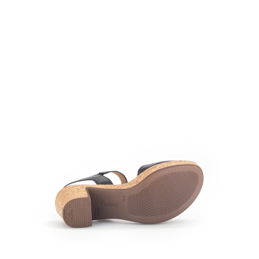 Gabor fashion Plateau Sandale schwarz