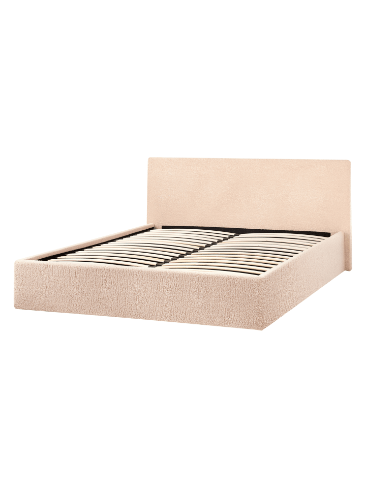 Beliani Doppelbett ORBEY in Beige - (W) 157 x (H) 88 x (L) 212 cm günstig kaufen onesize