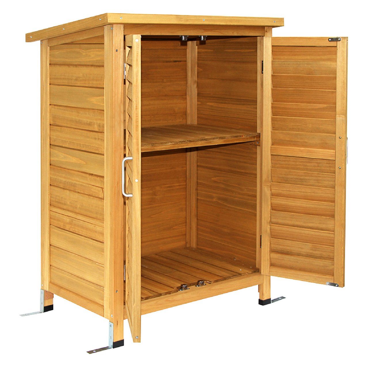 MCombo Gartenbox MCombo Gartenschrank Geräteschuppen Werkzeugschrank 0690/0870/1280, Outdoor-Schrank Gartenbox, aus Holz