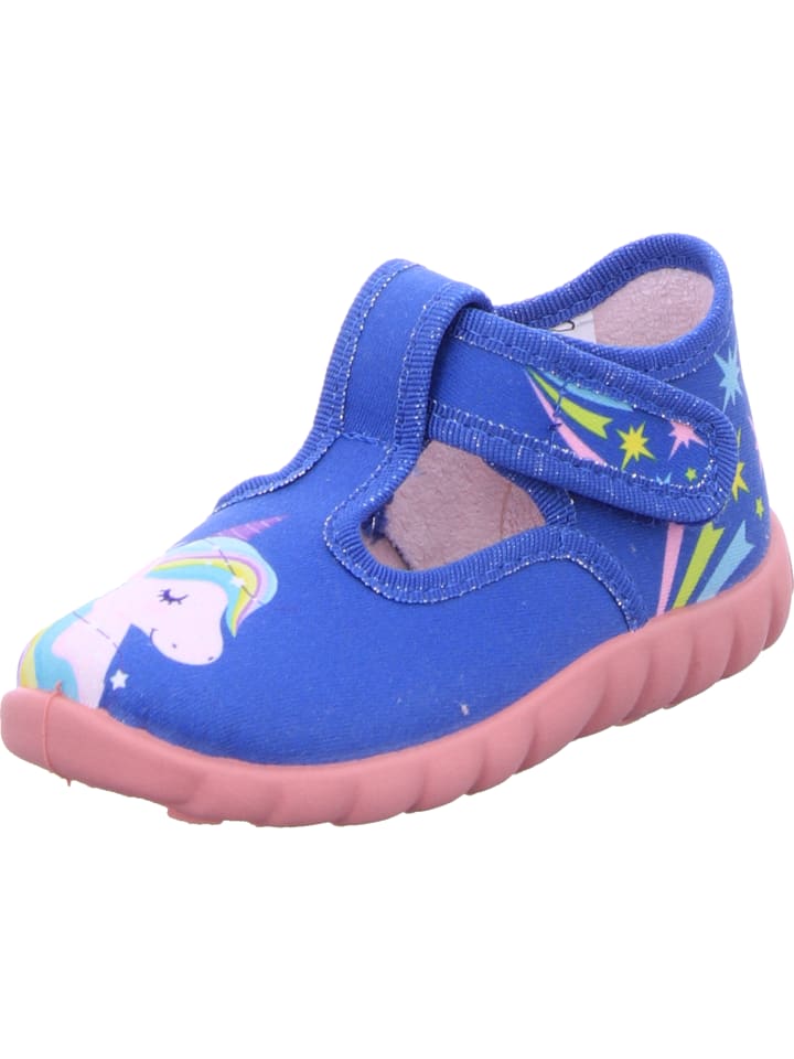 Fischer Markenschuh Hausschuh in blau günstig kaufen