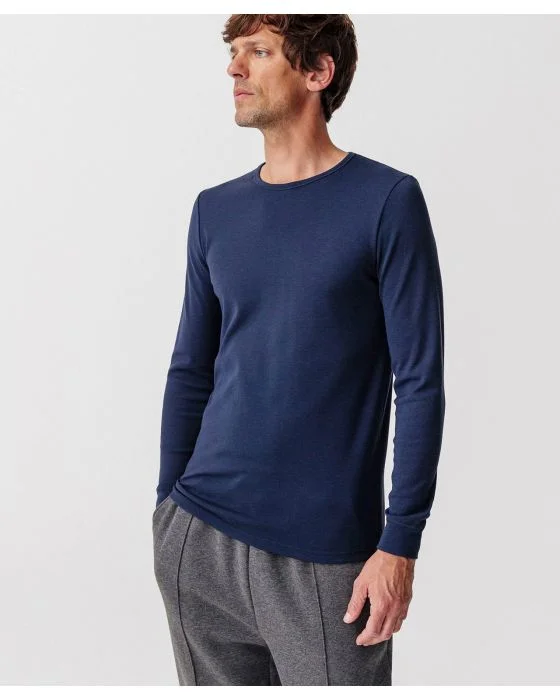 Tee-shirt col rond, maille interlock Thermolactyl