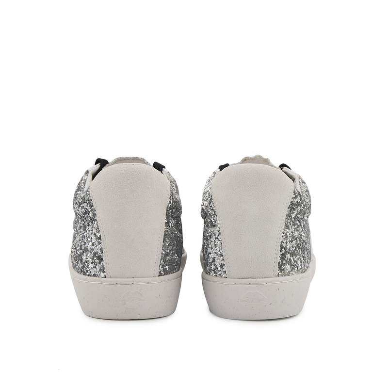 Baskets en cuir Colette glitter silver
