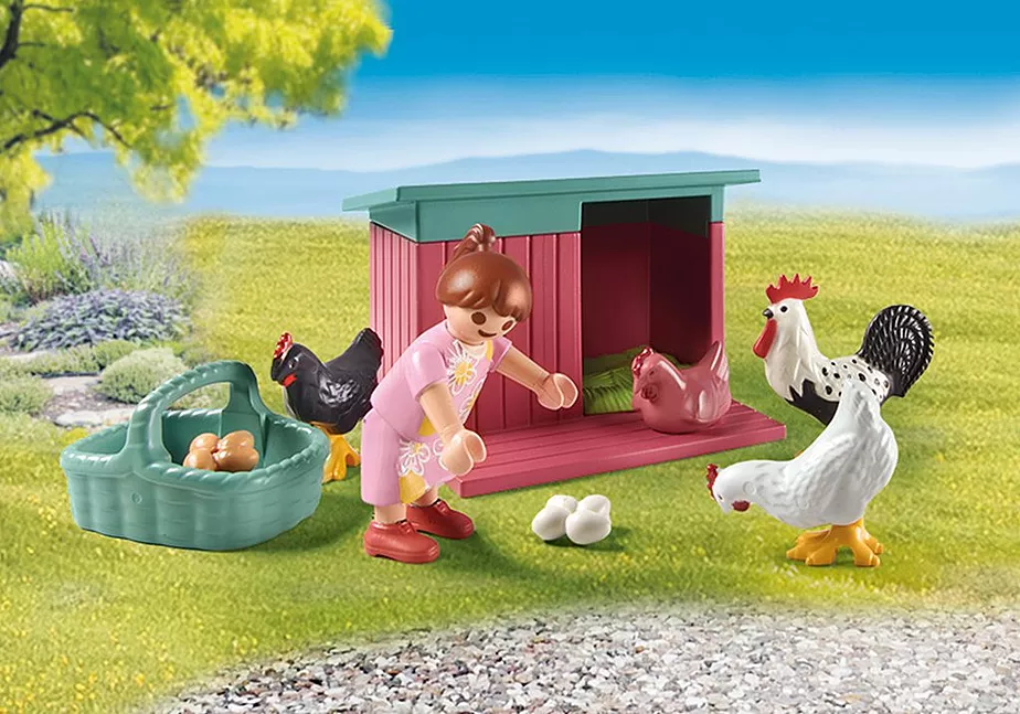 Kleine H&uuml;hnerfarm im Tiny Haus Garten