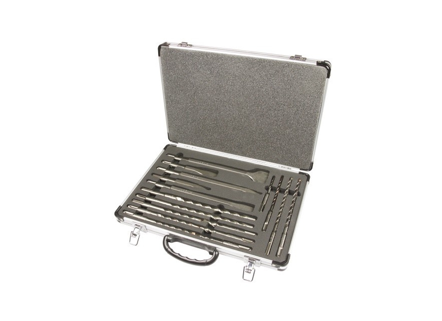 HiKOKI Accessories 402555 SDS-Plus fúró- és vésőkészlet 17 részes alumínium kofferben