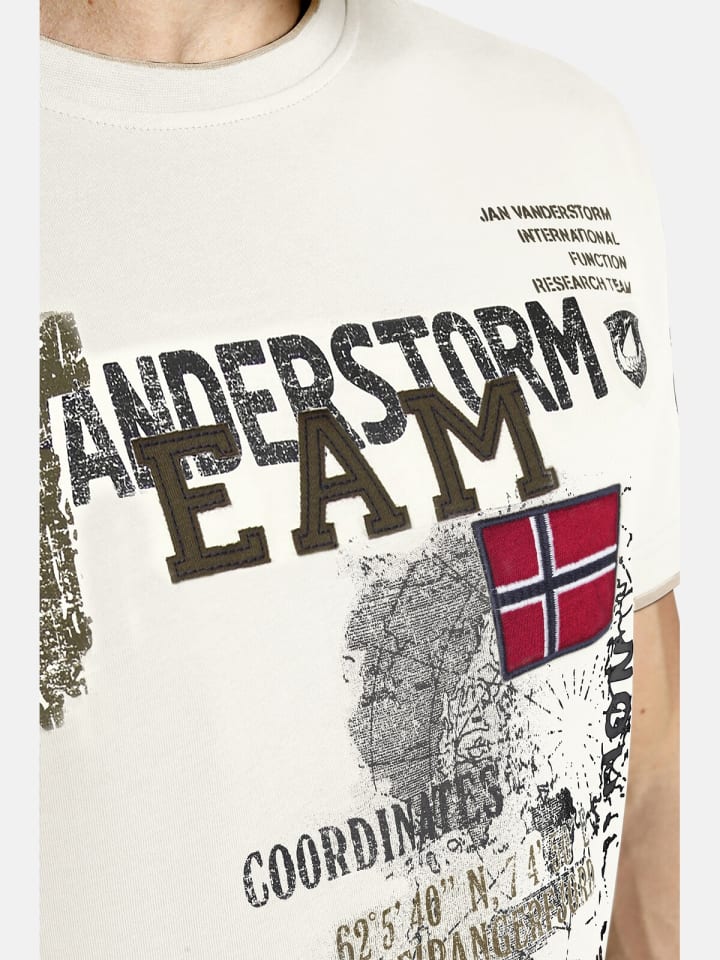 Jan Vanderstorm T-Shirt SÖLVE in wollweiß günstig kaufen