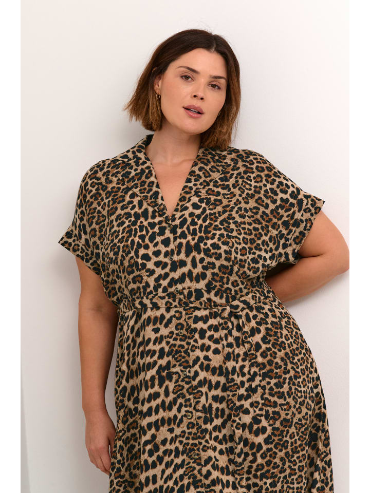KAFFE curve Kleid KCadriana in Classic Leopard günstig kaufen