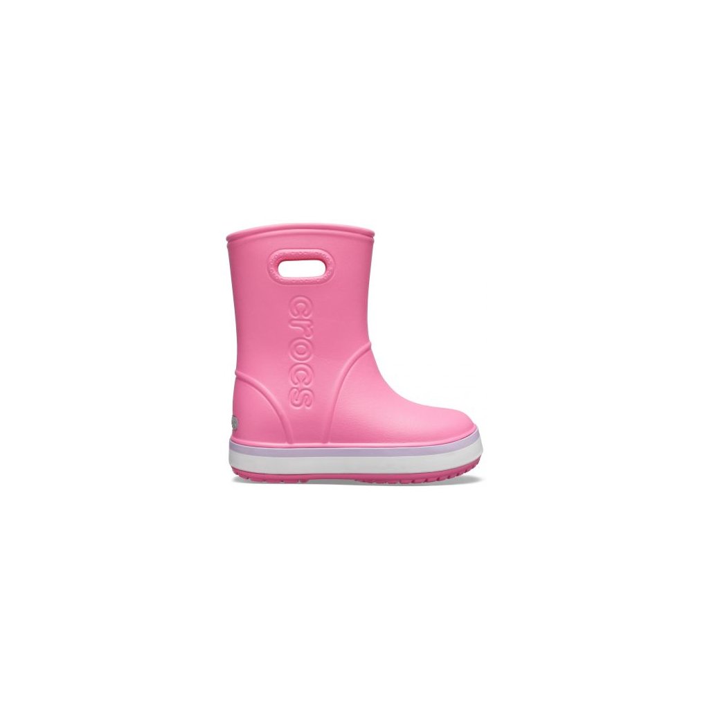 Crocs Crocsband Rain Boot Pink Lemonade / Lavender Gummistiefel
