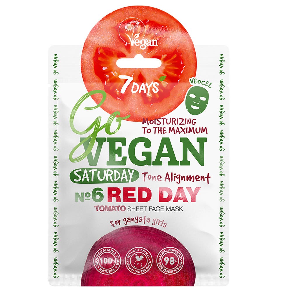 7Days Tomato Sheet Mask Samstag 25 ml