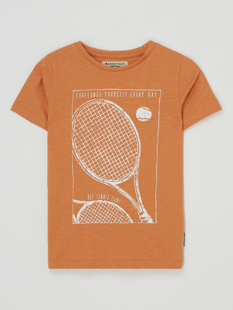 T-Shirt aus Baumwolle in orange