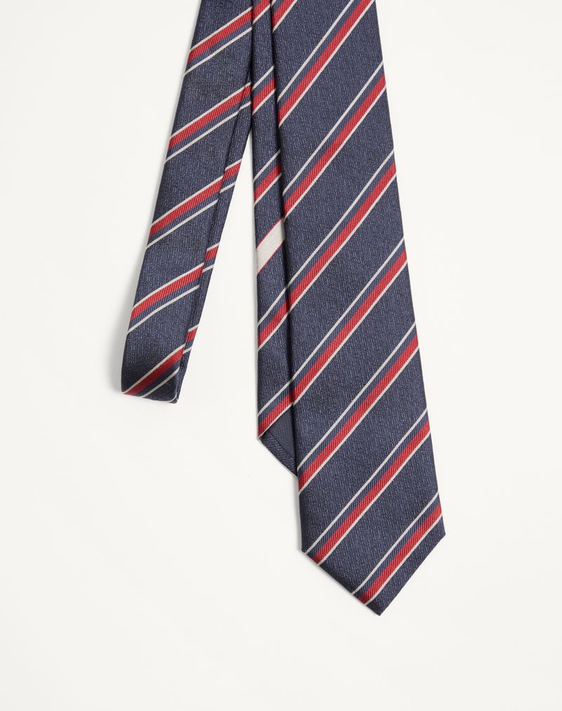 Valentie Regiment Jacquard Zijden Stropdas