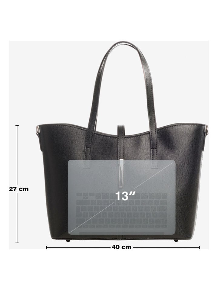Lucca Baldi Leder-Schultertasche 