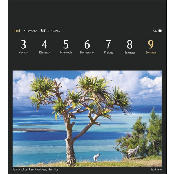 WELTREISEN POSTKARTENKALENDER 2024 - Kalender
