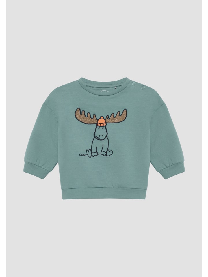 s.Oliver Sweatshirt langarm in Petrol günstig kaufen