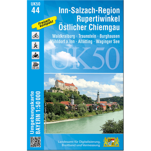 INN-SALZACH-REGION, RUPERTIWINKEL, ÖSTLICHER CHIEMGAU - Wanderkarte
