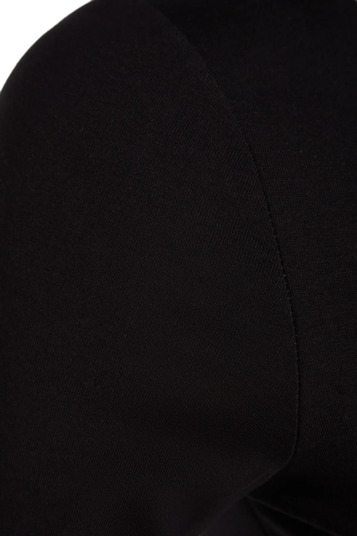 Trendyol Collection  Schwarze, dehnbare, dehnbare Strickbluse aus Baumwolle mit U-Boot-Ausschnitt TWOAW24BZ00166