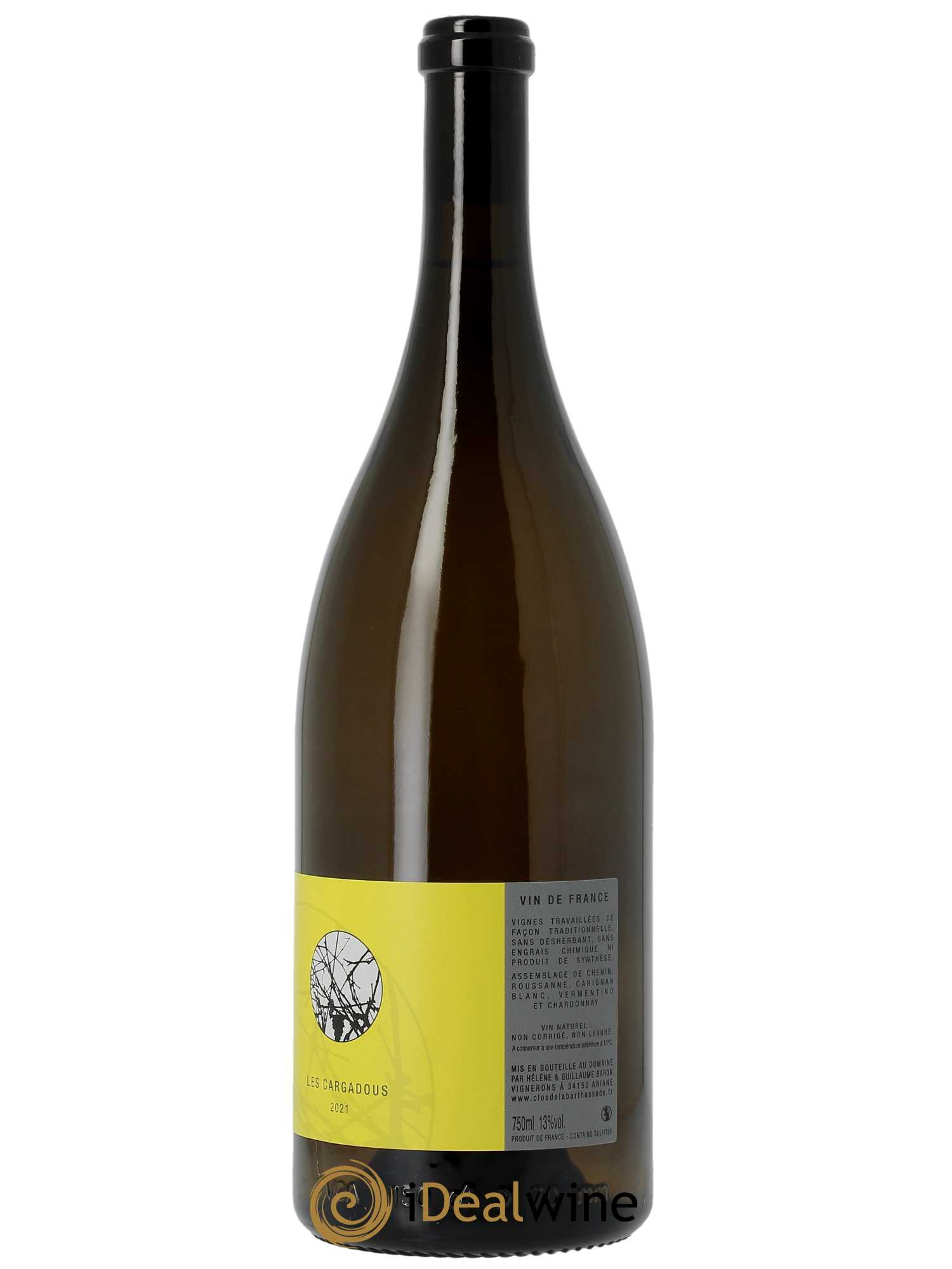 IGP Pays d'Hérault Les Cargadous Le Clos de la Barthassade  2021 - Lot de 1 Magnum