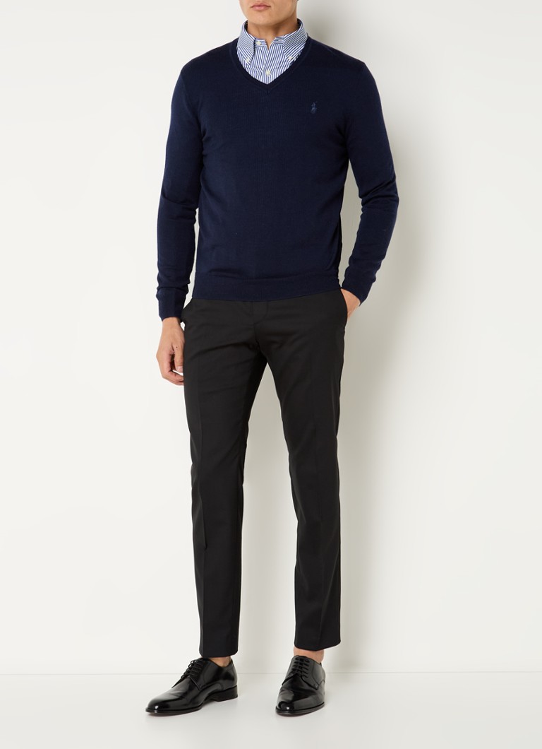 Πουλόβερ Ralph Lauren με λεπτή πλέξη από μαλλί και λογότυπο