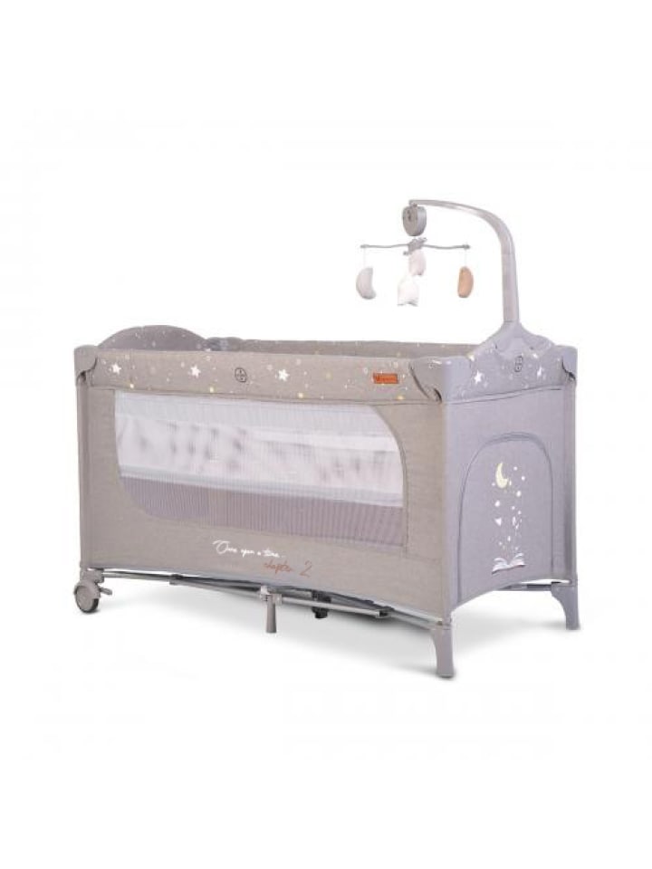 Cangaroo Reisebett Once upon a time in grau günstig kaufen 60x120 cm