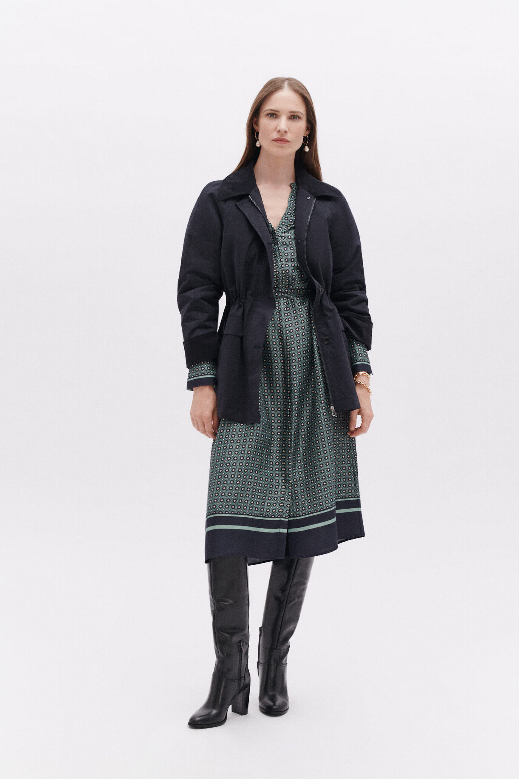 Parka gunter bleu marine femme