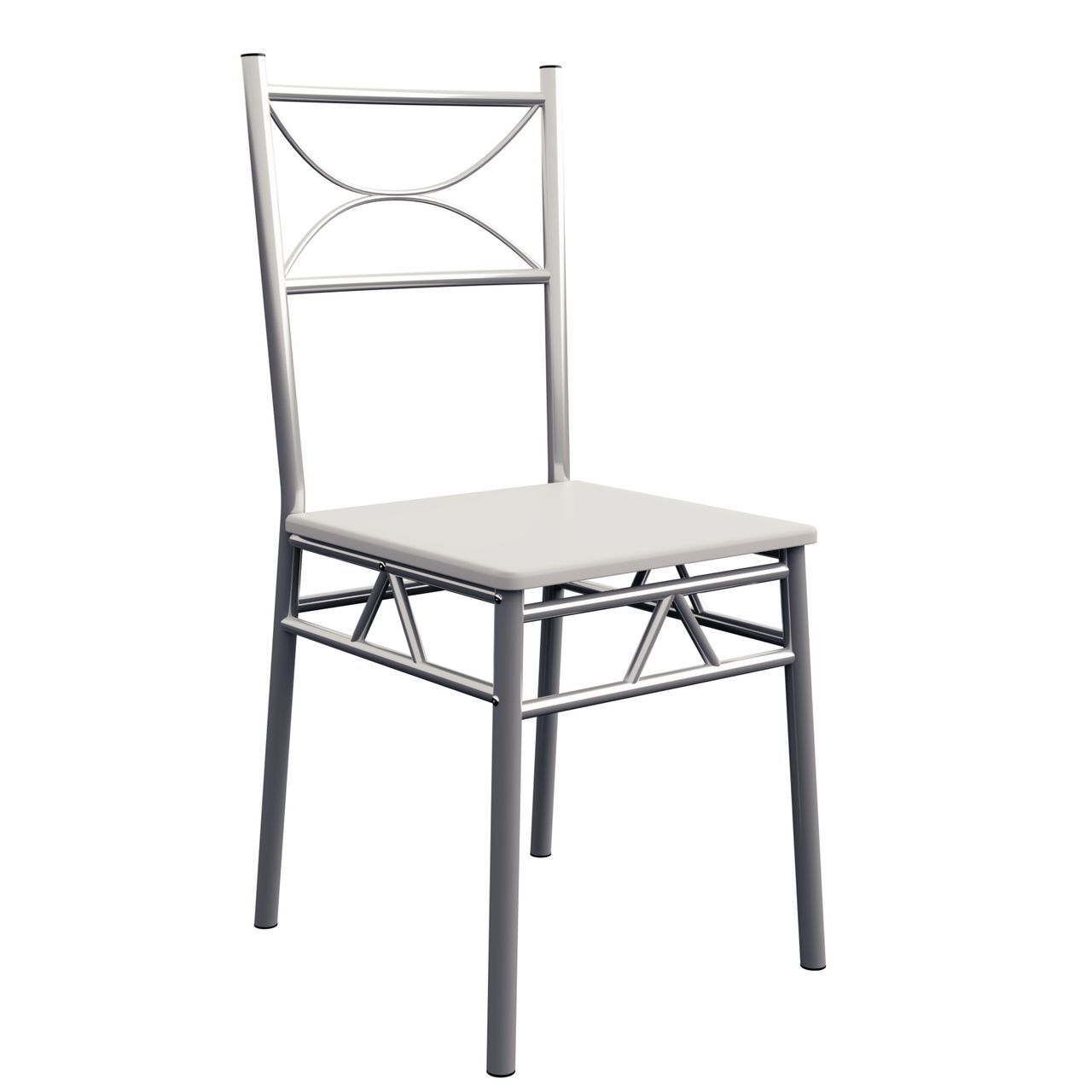 Casaria Sitzgruppe Paul Tisch 110 x 76 x 70cm Stuhl 87 x 46 x 38cm 4 1 5tlg weiß