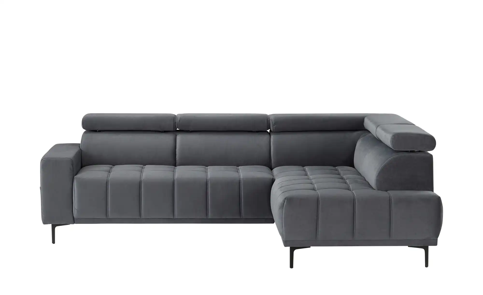 Primo Ecksofa aus Mikrofaser Carrara