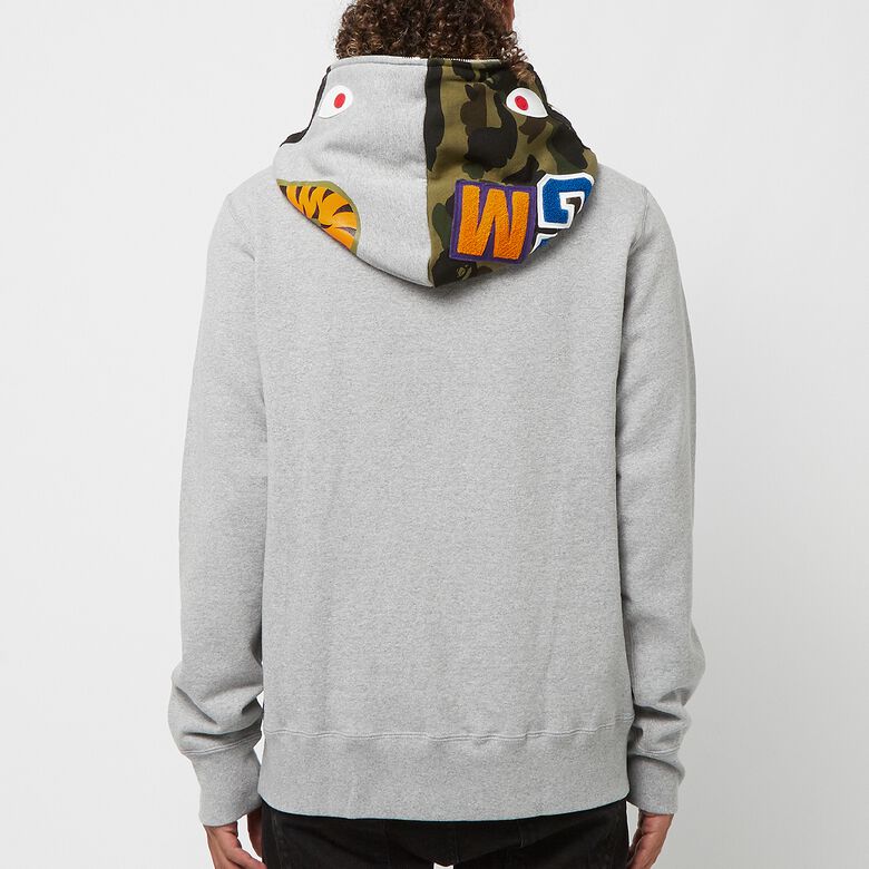 A Bathing Ape Shark Full Zip Hoodie M grey
