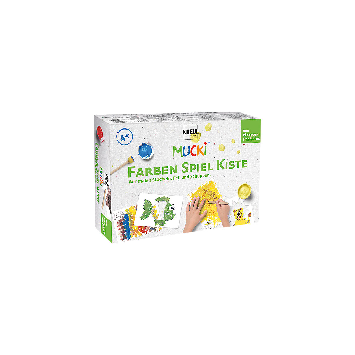 MUCKI FarbenSpielKiste Wir malen Stacheln, Fell und Schuppen