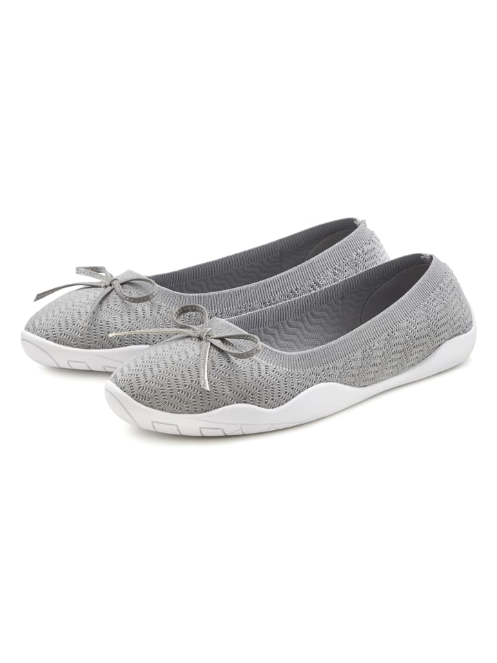 LASCANA Sneaker Ballerinas in grau günstig kaufen