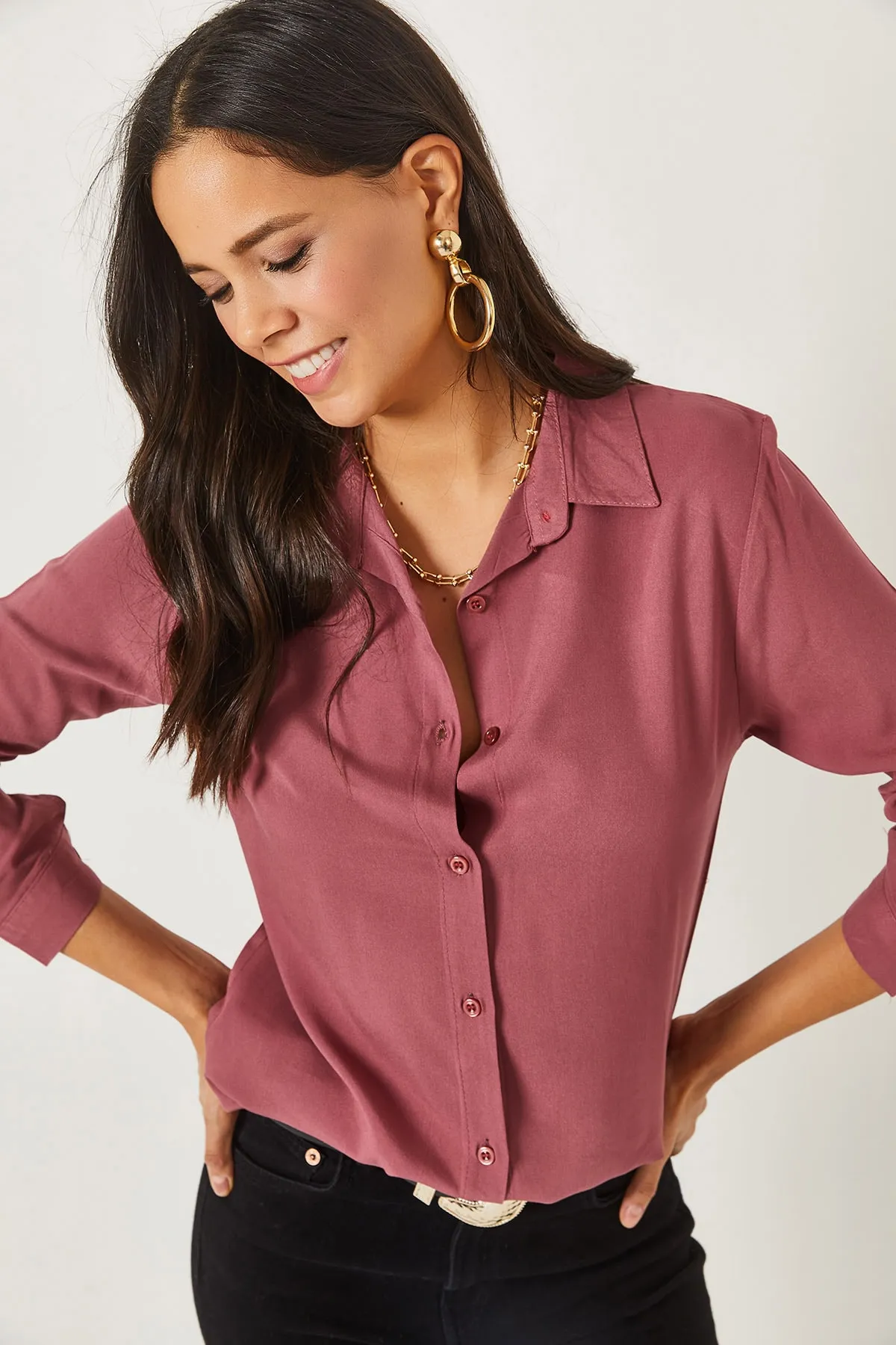 Olalook  Hemd - Rosa - Regular Fit
