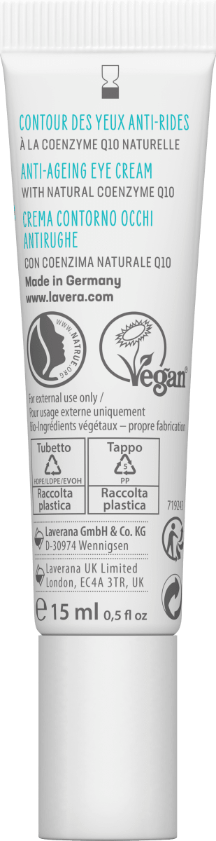 Anti Falten Augencreme Q10  Basis Sensitiv, 15 ml