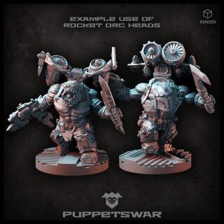 Rocket Orc Heads (5)