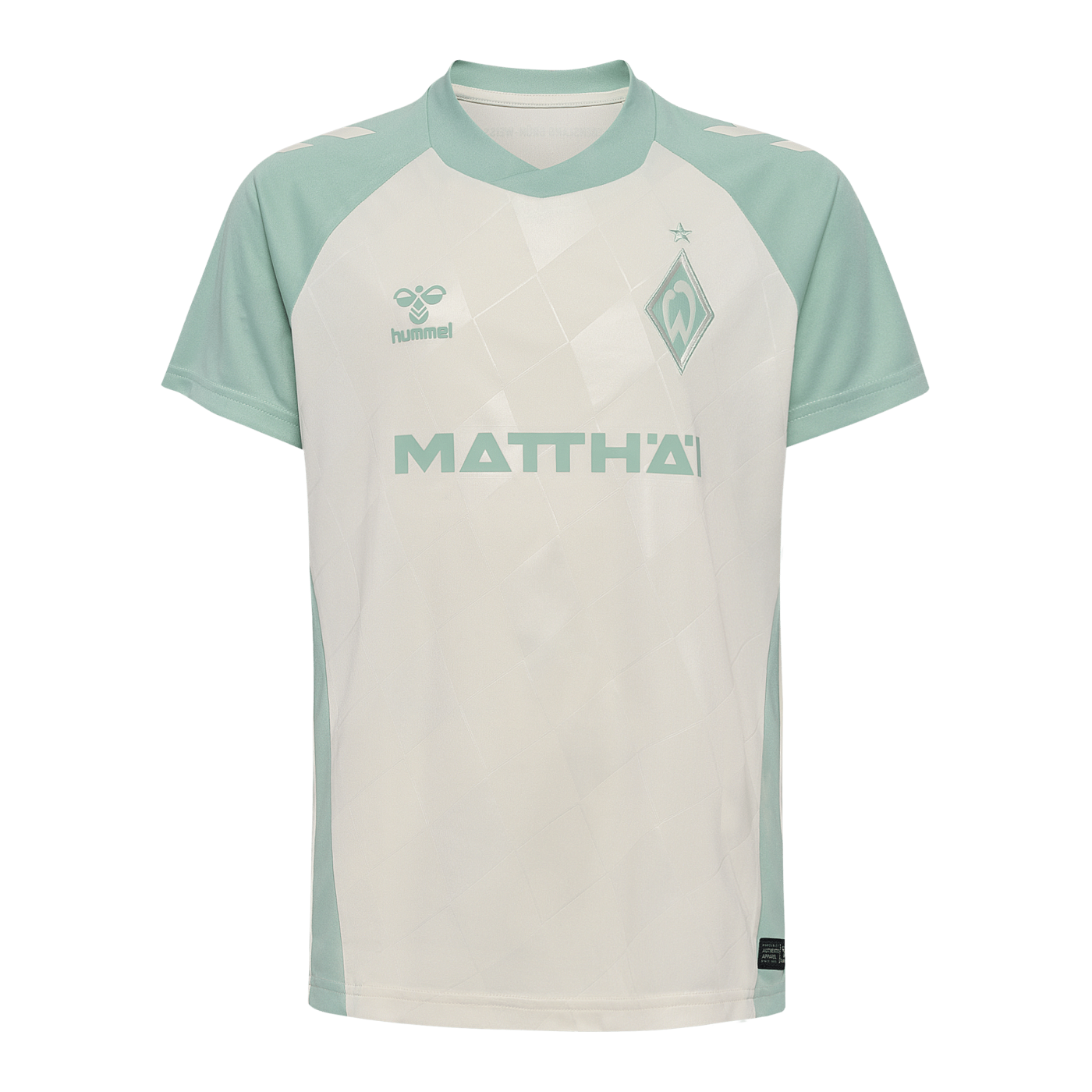 Hummel SV Werder Bremen Trikot Away 2024/2025 Kids Weiss Grün F9335