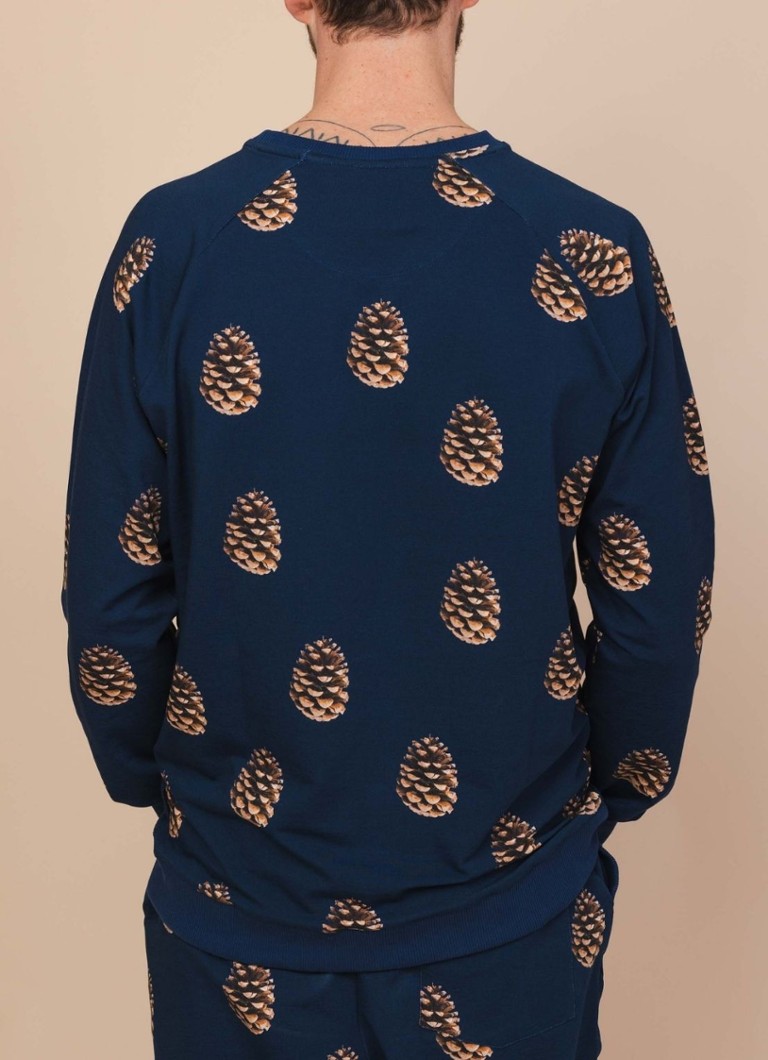 T-shirt a maniche lunghe Snurk Pinecones in cotone biologico