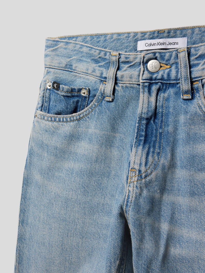 Straight Leg Jeans im 5-Pocket-Design Modell 'DAD' in hellblau